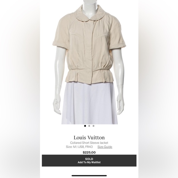 Authentic Louis Vuitton Collared Jacket (short sleeve) - Picture 9 of 9